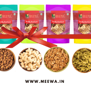 Dry Fruits Combo Pack 1 Kg (Almonds 250g, Premium White Walnuts 250g, Premium Raisins 250g, Premium Cashews 250g)