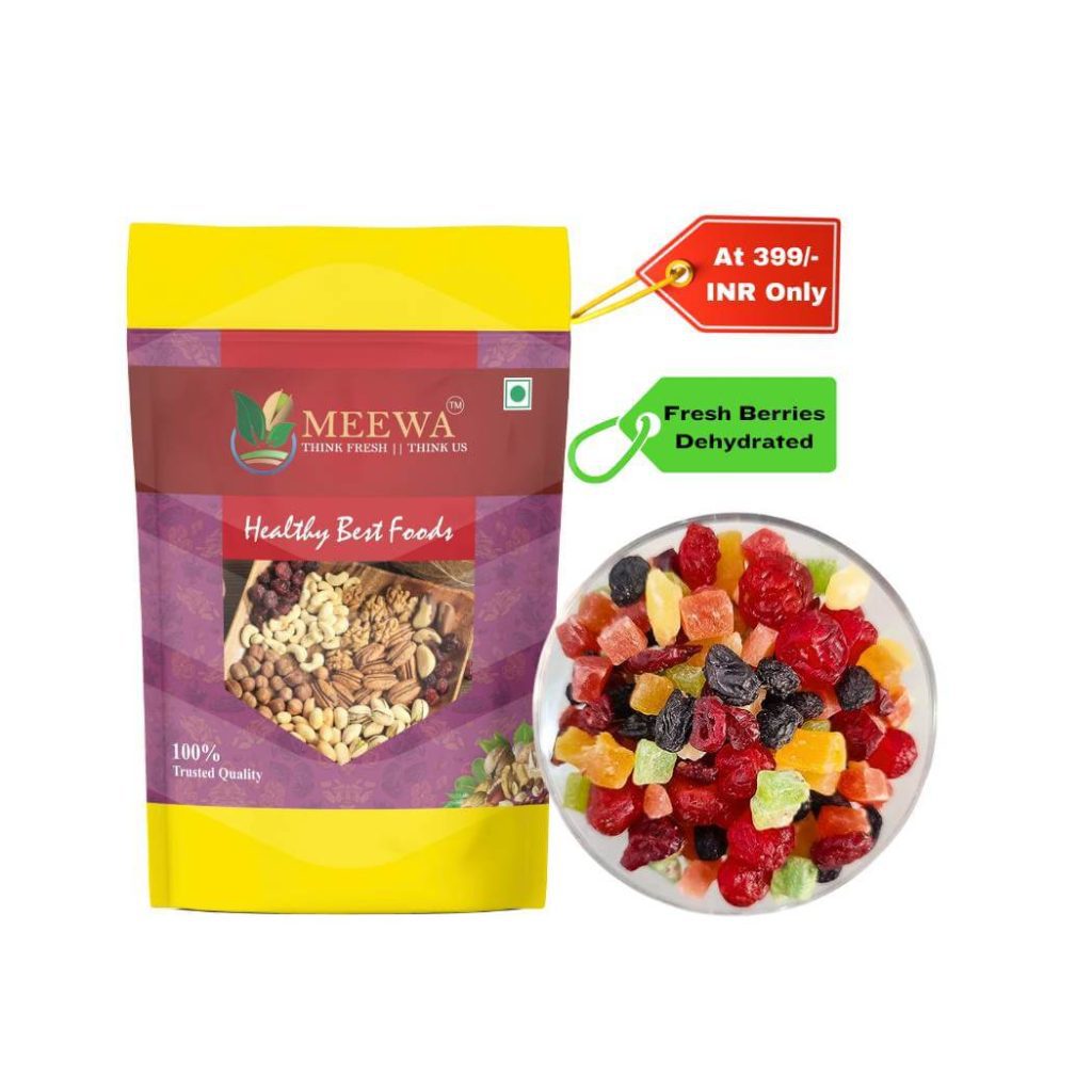 MEEWA Premium Assorted Fresh Dried Mix Fruits and Berries Readyto